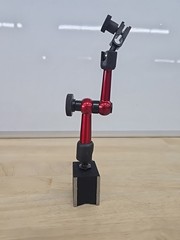 Red Adjustable Magnetic Base Holder for Digital Dial Indicator