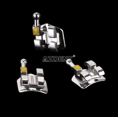 AZDENT 10X Dental Orthodontic Brackets Braces MINI Roth Slot.022 Hooks 345 Metal
