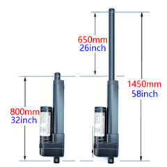 DC 24V Electric Linear Actuator Motor 3000N 660lb 2″~ 40″ Heavy Duty Fast IP65