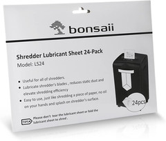 Paper Shredder Lubricant Sheets, 24-Pack (8.4 X 5.9 Inch/Piece)