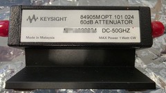 Agilent HP Keysight 84905M Step Attenuator, 60 dB, DC-50GHz 2.4mm Female