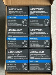 6 NEW Eaton Arrow Hart AHCL630C Blue 30A Locking Connector L6-30R 250V 2P 3W LOT