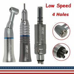 Dental low speed handpiece push button contra straight E-type motor 2/4holes