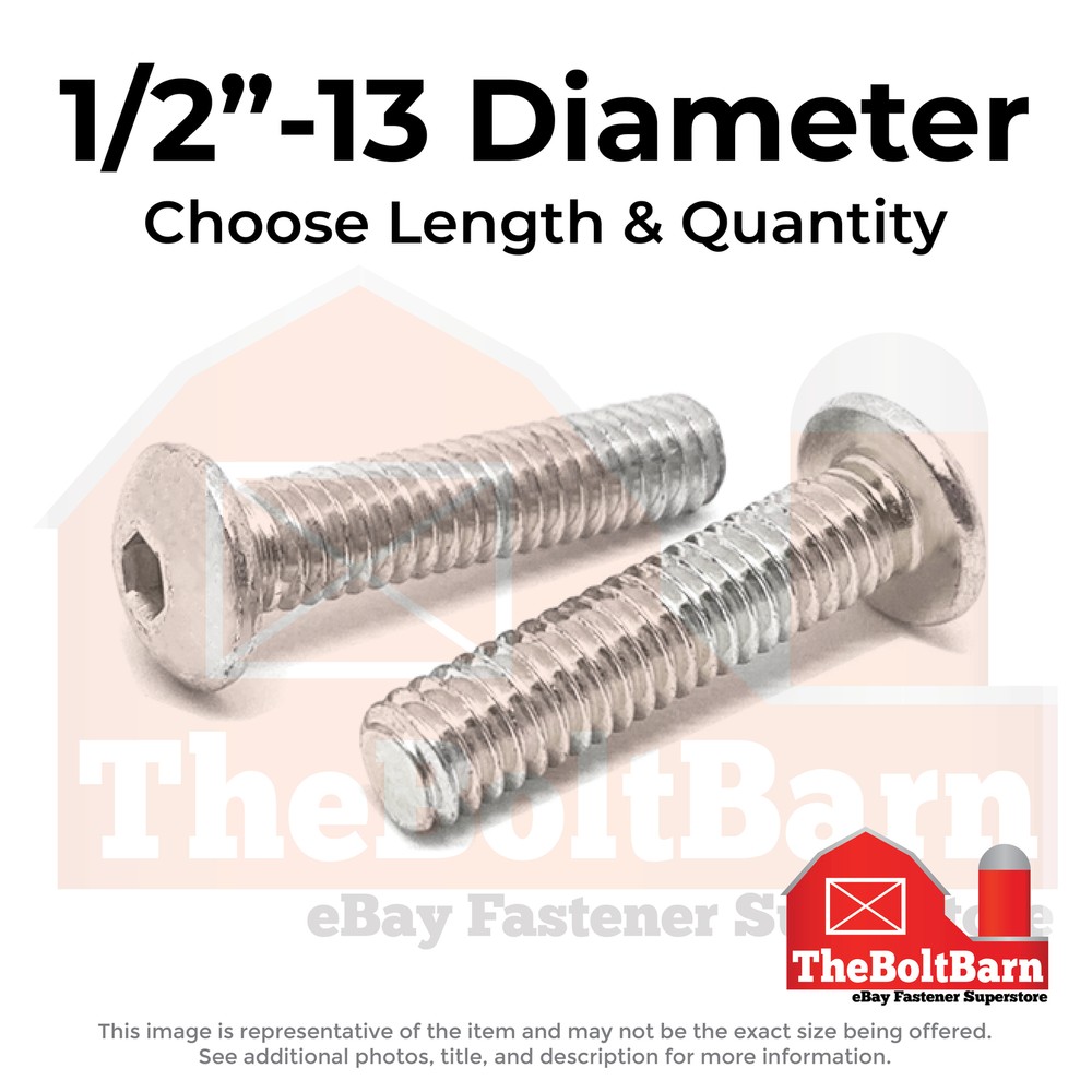 1/2″-13 Stainless Steel Button Socket Head Cap Screws (Choose Length & Qty)