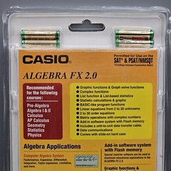 Casio Algebra FX 2.0 Scientific Graphing Calculator New Open Package See Details