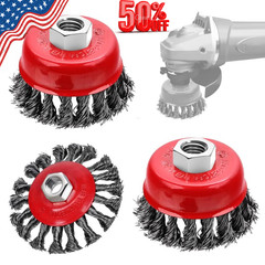 3 Pack Wire Wheel Brush for Angle Grinder, 4 Inch Angle Grinder Wire Wheel