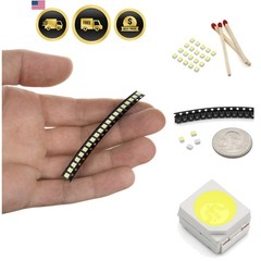 20 Pieces of PLCC-2 Surface Mount LEDs, 3528 Size SMD SMT LED – Cool White