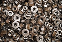 (100) Metric Class 10 Serrated Flange M12-1.75 Hex Lock Nuts Plain Finish