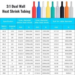 3/8 Inch Dual Wall Adhesive Lined Heat Shrink Tubing TubeGreen9.5mm(3/8″)-16.4ft