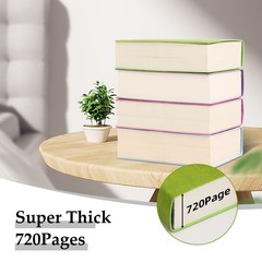 Thick Blank Journal Notebook 720 Pages 3.9 × 5.5 No Lines Soft Leather Pocket…