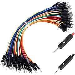 a4 40pcs 20cm Male to Male Dupont Wire Jumper Cable