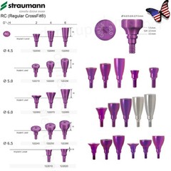US Dental NC/RC Healing Abutment Closure Cap Bone Level Titanium Fits Straumann