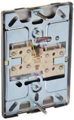 Leviton C0256-SS Telephone Wall Phone Wallplate Surface Mount Jack