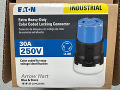 6 NEW Eaton Arrow Hart AHCL630C Blue 30A Locking Connector L6-30R 250V 2P 3W LOT