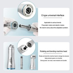NSK Style Dental Slow Speed Handpiece E-Type Inner Water Spray 4-Hole Air Motor