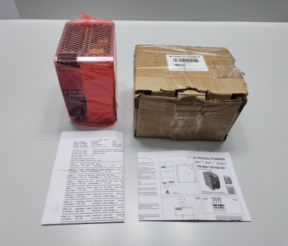 TRACO POWER TIB 480-124 DIN-RAIL POWER SUPPLY