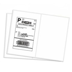 1000 Mailing Shipping Labels 8.5″x5.5″ Round Corner Half Sheet Self Adhesive US