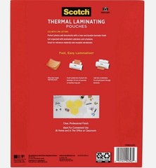 Scotch Thermal Laminating Pouches 3mil Letter Size 8.9×11.4in 200 sheets total