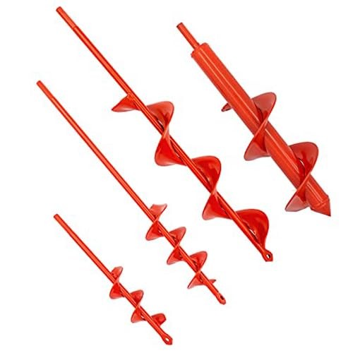 MAXCCINO Auger Drill Bit for Planting Set of 4, Garden Ground 1.6 inches