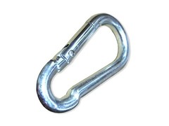 Spring Carabiner Clip 3/16 1/4 5/16 3/8 1/2 Bulk Pack Zinc Plated Spring Hook