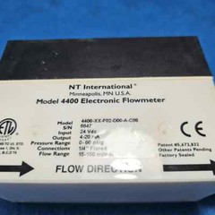 NT INTERNATIONAL 4400-XX-F02-D00-A-C98 FLOW METER 15-150 ml/min, USED