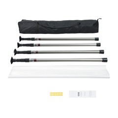 VEVOR Dust Barrier Poles 10 Ft with 4 Telescoping Poles Dust Barrier System