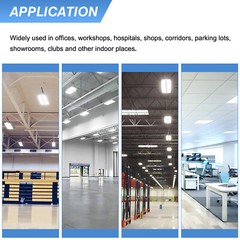 60000LM -400W LED Linear High Bay Light -5000K Clear -Ceiling Fixture AC100-277V