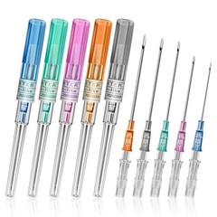 20/100pcs Disposable Sterilized IV Cannula 14-22G Piercing Tool For Ear Eyebrow