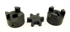 5/8″ to 1″ L075 Flexible 3-Piece L-Jaw Coupling Coupler Set & NBR Rubber Spider