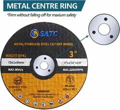 50 Pack Cut Off Wheels 3″ x1/32″x3/8″ Arbor Metal Cutting Disc Die Grinder Tool