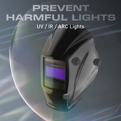 True Color Solar Powered Auto Darkening Shade Range DIN4/9-13 for MIG/TIG/ARC