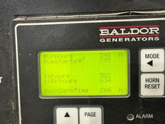 BALDOR SB2S-70 TS35 70 GALLON DIESEL GENERATOR 340 HOURS TRAILER MOUNTED USED