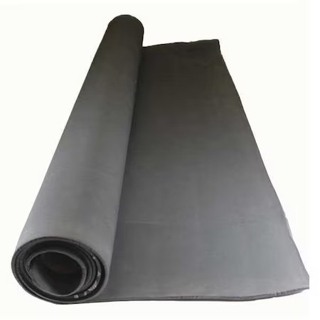 Foam Roll, Water-Resistant Closed Cell, 42 In W, 72 In L, 1/4 In Thick, Black,
