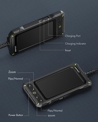 Borescope Inspection Camera 1080P Industrial Endoscope 4.3′ HD Screen 16.5 FT