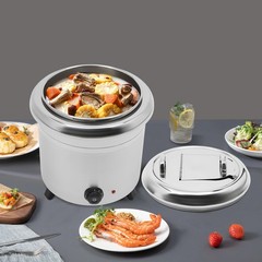 13L/3.25 Gallon Tabletop Soup Warmer Silver Stainless Steel 400W