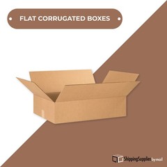 20 x 15 x 6″ Flat Corrugated Boxes, ECT-32 Brown Shipping/Moving Boxes 25 Boxes