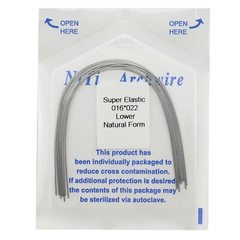 Dental Orthodontic Arch Wires Niti Super Elastic Natural Nature Form Rectangular