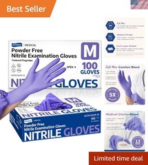 Medical-Grade Nitrile Disposable Gloves – 100 Ct, Latex-Free & Food Safe