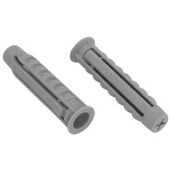 12PCS Plastic Anchor Bolts 0.3×2 inches Nylon Screw Expansion Plug