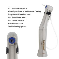 COXO Dental Implant Handpiece 20:1 Contra Angle 1:1 Surgical Straight 20° Angle
