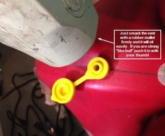250 Yellow Vents Replacement Metal Gas Can Eagle Chilton With Retaining Lip