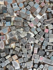 150+ Lot Lead Printing Letterpress Printer Type Block Typesetting Print Cut