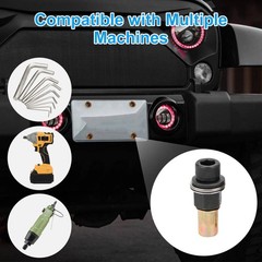 44pcs Manual Rivet Nut Tool Kit M3-M6 Carbon Steel Nutsert Riveting Adapter Set