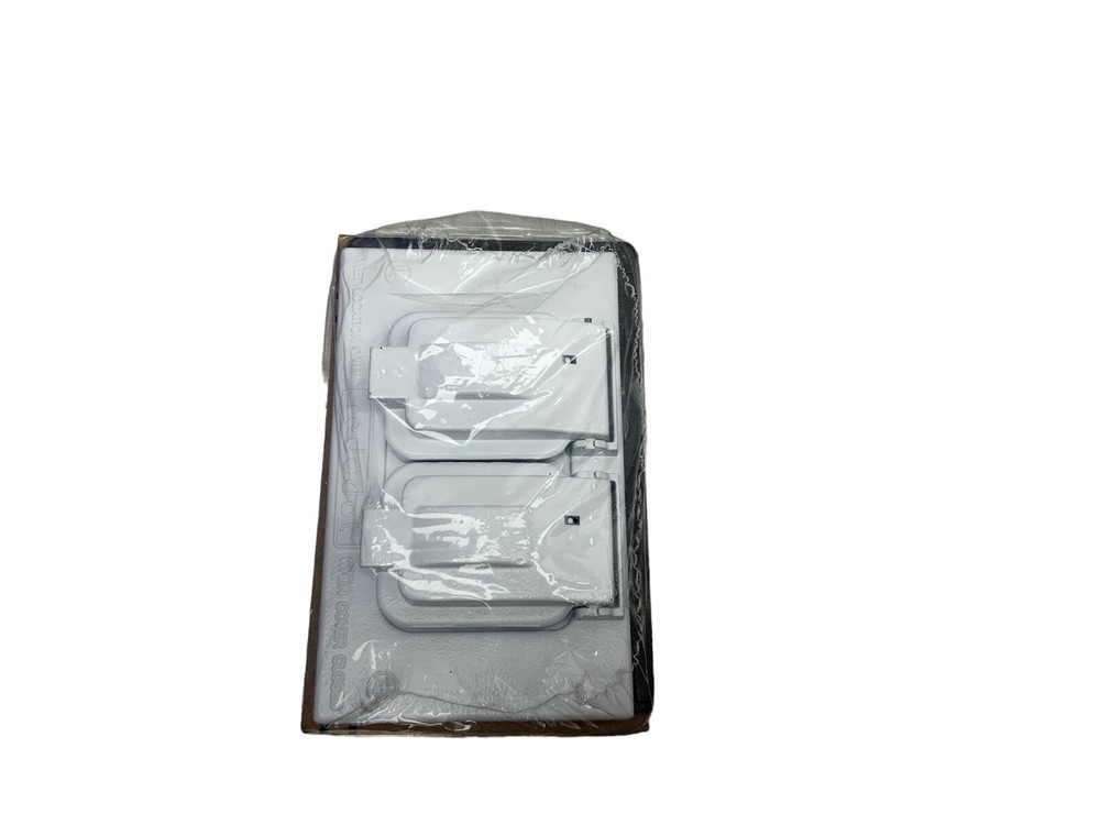 Red Dot RCCD-WH S310WHE Duplex Cover Horizontal White Device Mount Metal Weathe