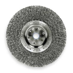 Weiler 93490 Crimped Wire Wheel Wire Brush, Arbor, 7″