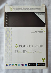 RocketBook Reusable Spiral Notebook Core Black Open Box 6″x9″