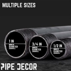 3/4 in. X 24 in. Black Pipe 4 Pack