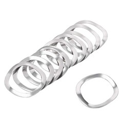 uxcell 10Pcs 0.77″ x 0.98″ x 0.01″ 304 Stainless 19.5mmx25mmx0.3mm, silver
