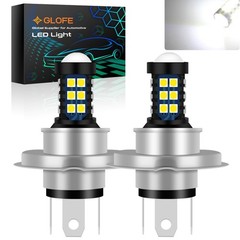H4 HB2 9003 LED Fog Light Bulbs, 6000K White 300% Brighter, 30SMD 3030 Chips 2PK