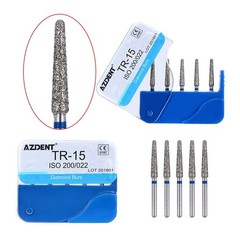 20Packs AZDENT Dental FG Diamond Burs For High Speed Handpiece Medium FG 1.6mm